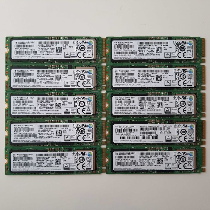 512GB Samsung NVMe PM981