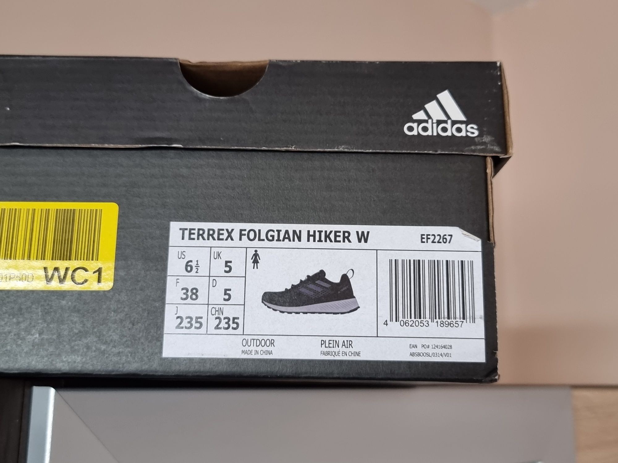 Adidas Terrex Folgian Hike 38номер 23.5см Стелка, Нови с Кутия