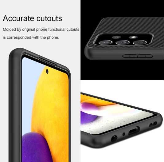 Husa Samsung A25, A54, A05s, A35, A72, A22 5G Aspect Fibra Carbon