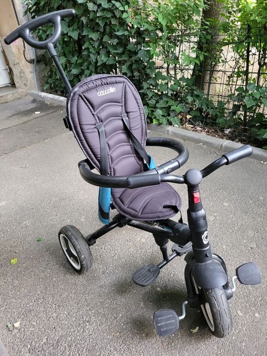 Tricicleta ultrapliabila Coccolle Spectra Plus roti spuma EVA Turquois