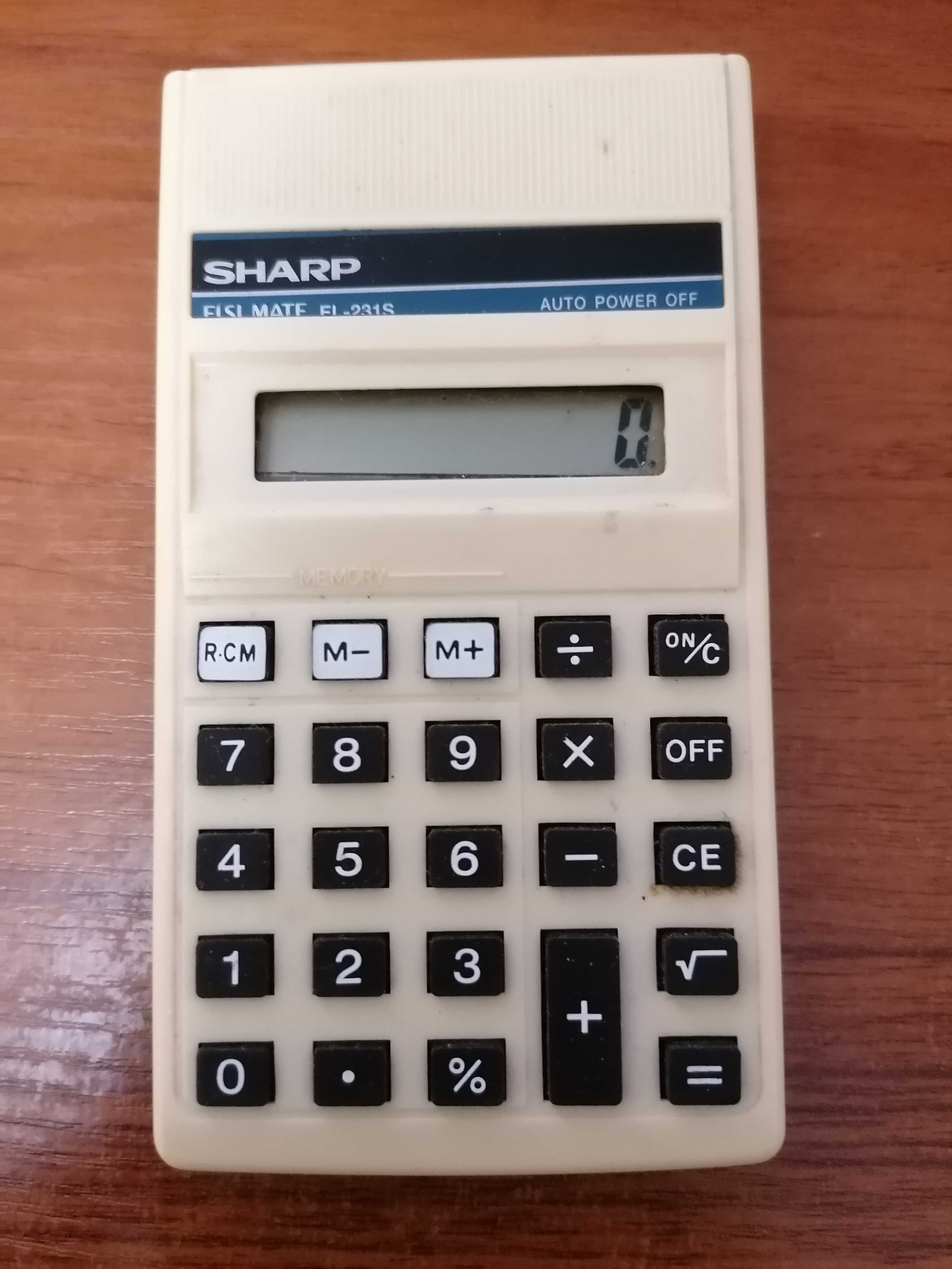 Японски работещ калкулатор Sharp ELSI MATE EL-231S АНТИКА