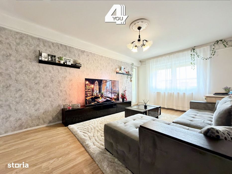 Apartament 2 camere, mobilat și utilat, spațios, decomandat, et.1