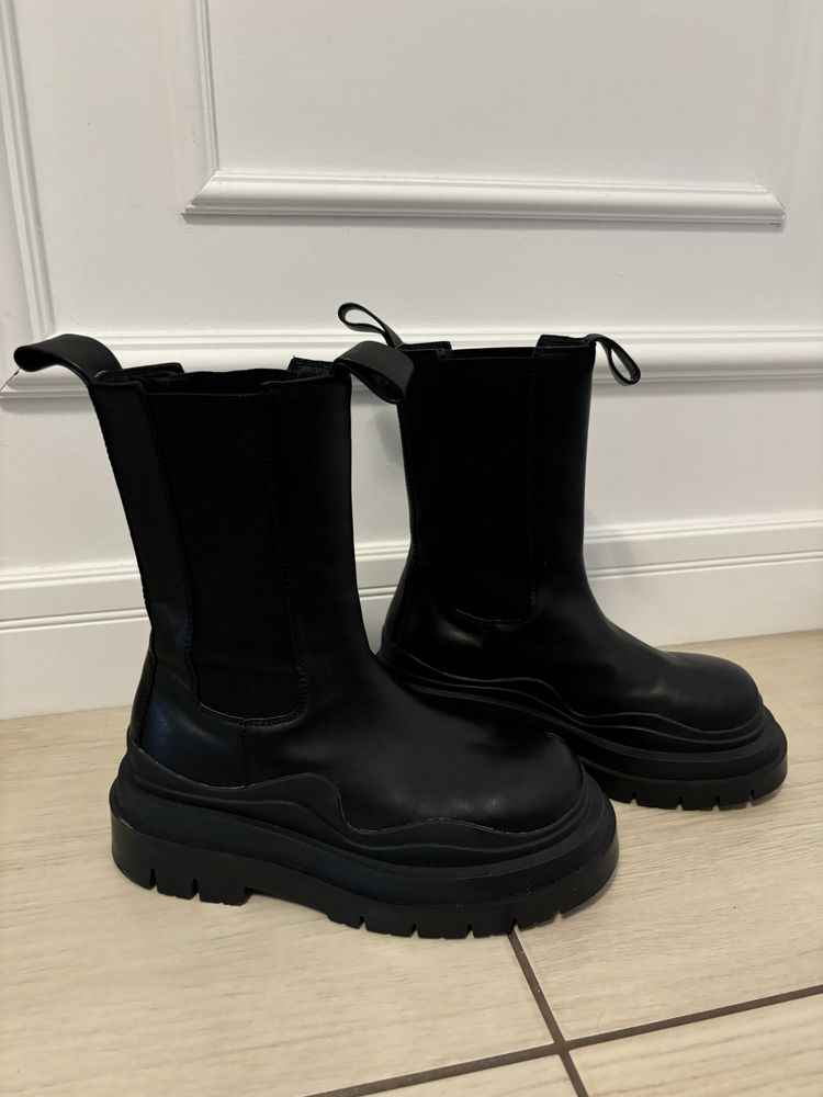 Bocanci piele naturala Bottega Veneta 37