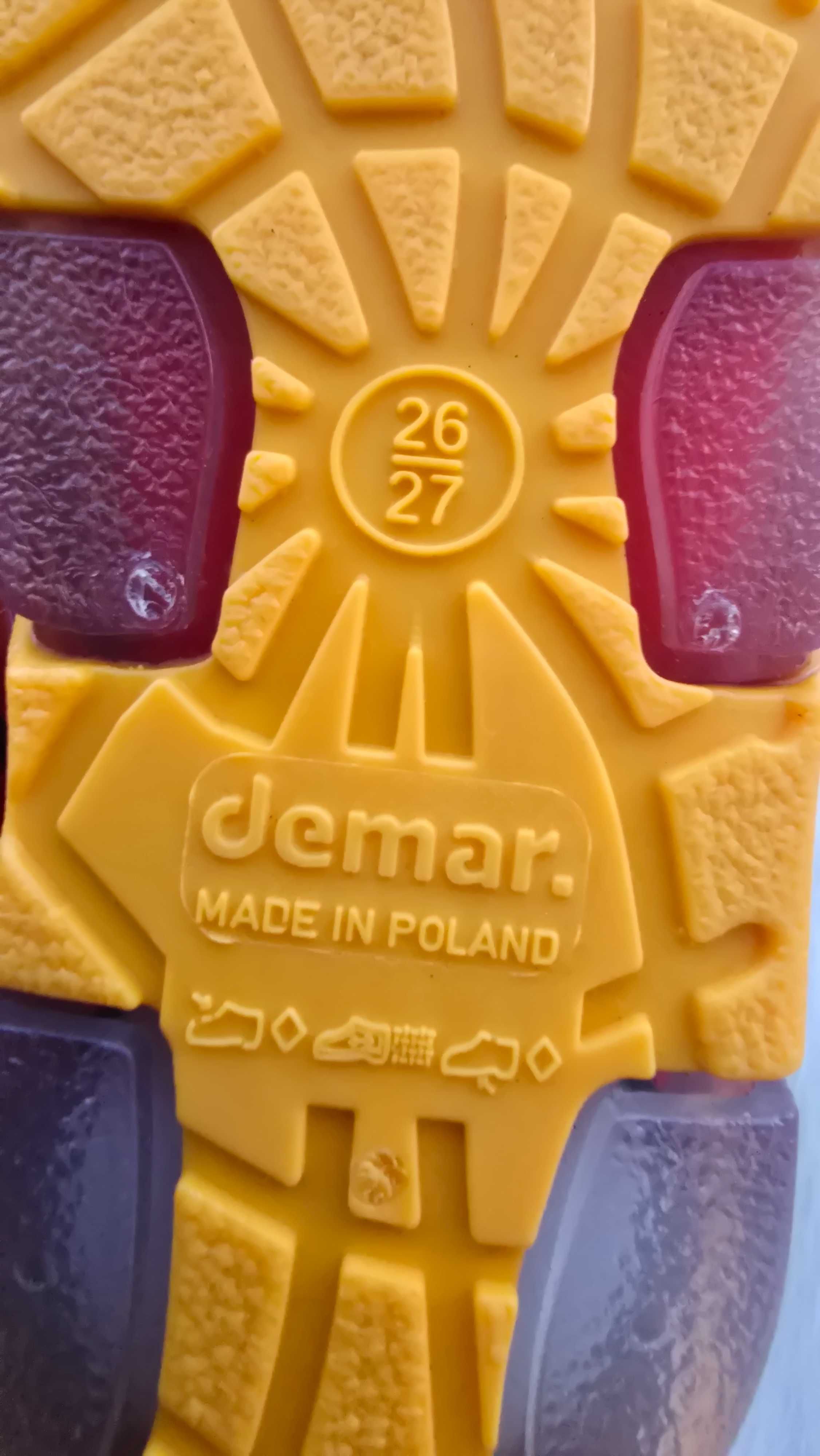 Детски гумени ботуши DEMAR 26/27 с топъл свалящ се чорап №26/27 - НОВИ