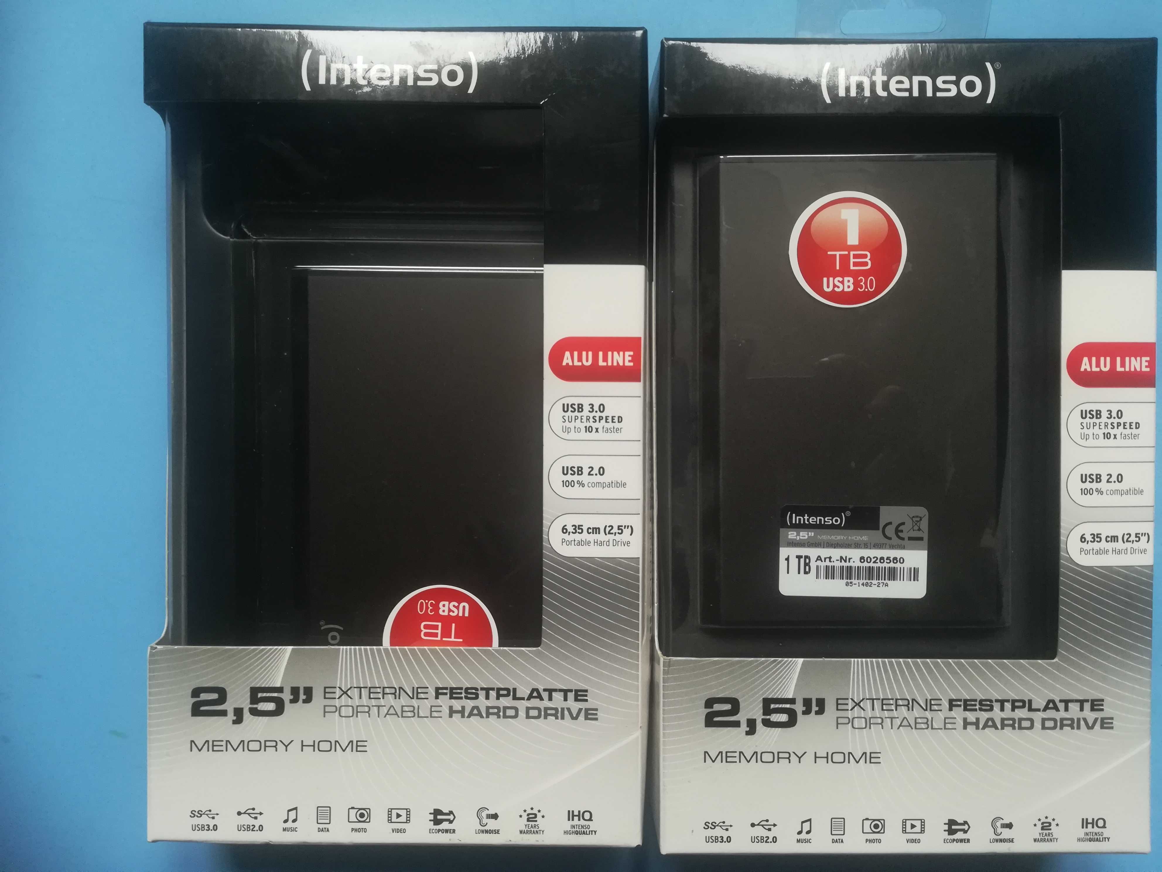 Intenso външен хард диск 1TB, USB 3.0 - НОВ