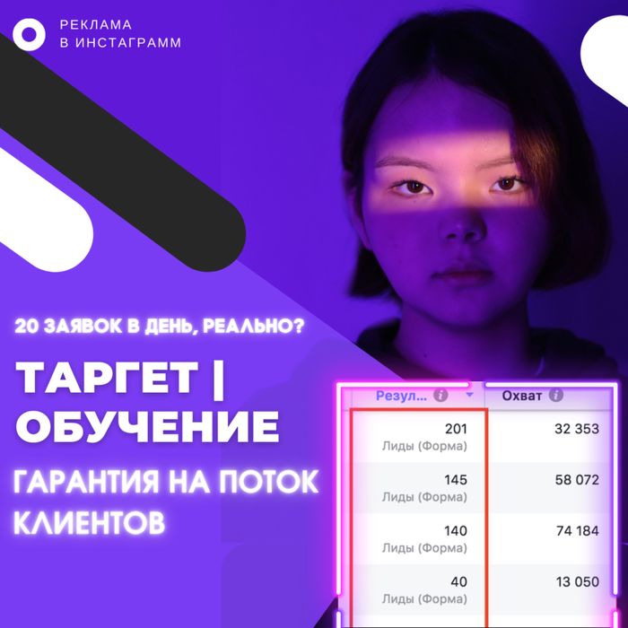 СММ | Таргет | Реклама в Instagram | Продвижение |Привлечение клиентов