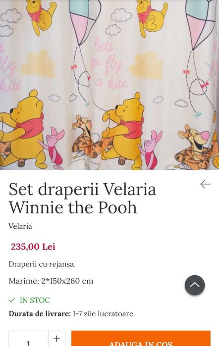 Draperii pentru copii
