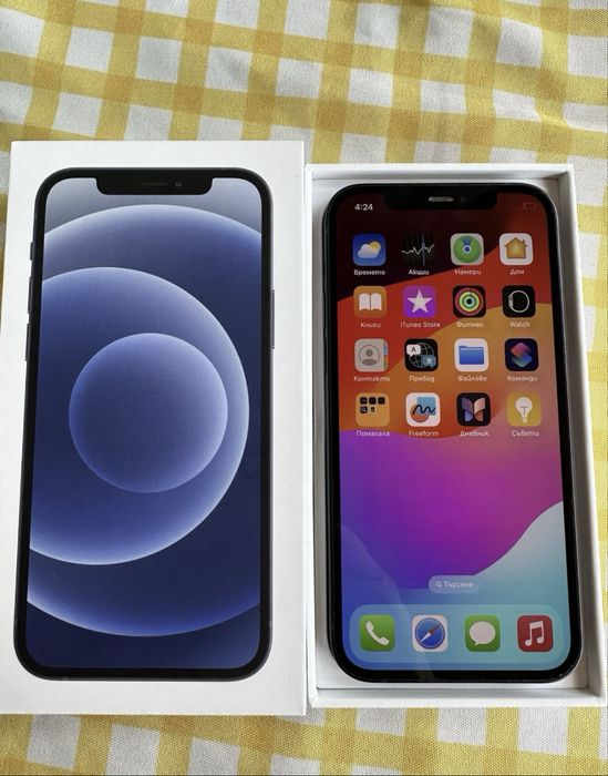 iPhone 12  64GB, Черен, 80% Battery Health