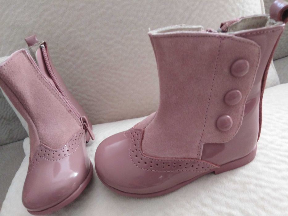 Детски ботушки, естествена кожа