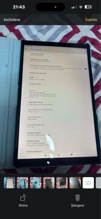 Tableta Lenovo m10 hd