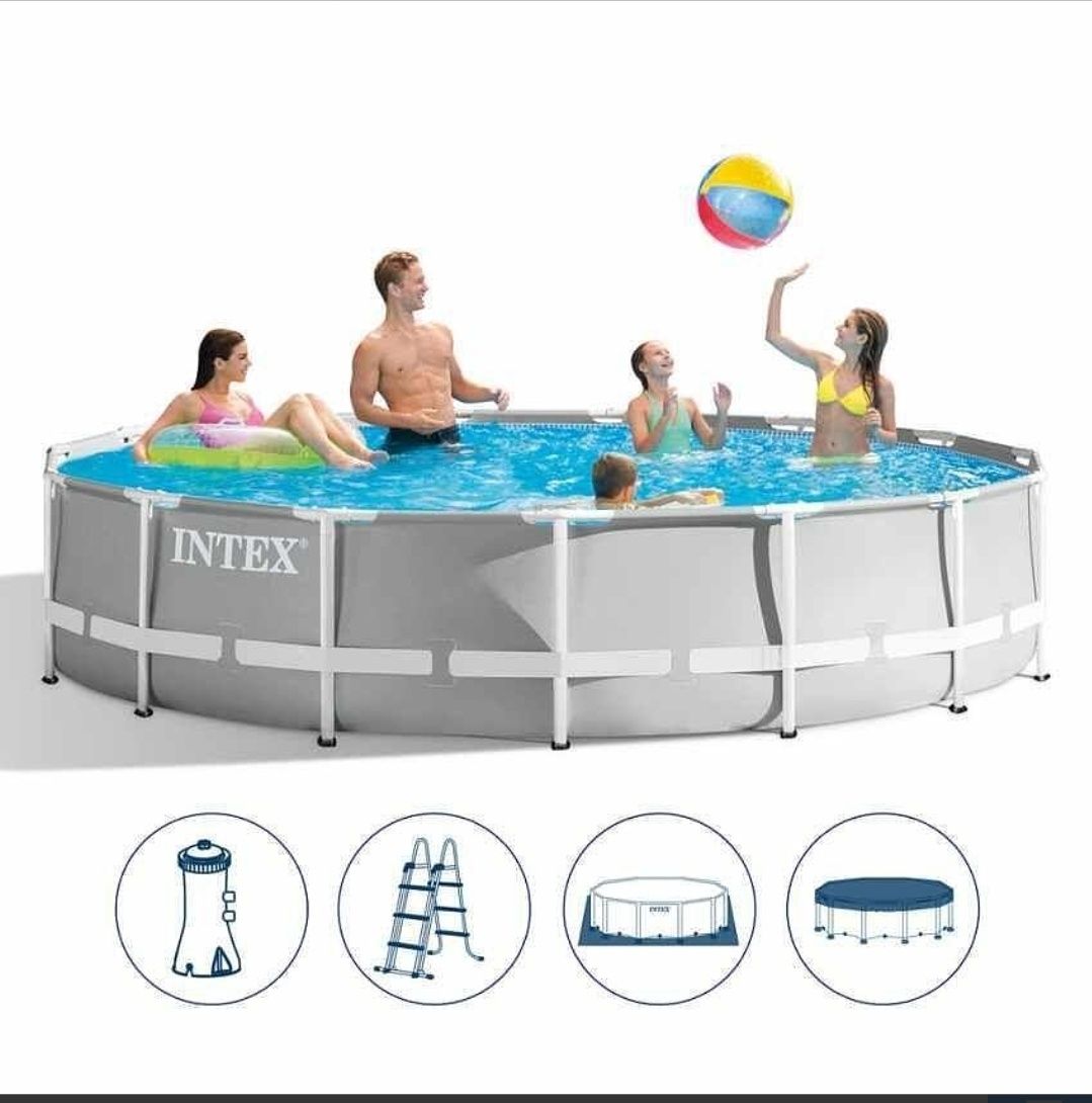 Сглобяем басейн INTEX Prism Frame с филтърна помпа, 457 x 122 см. spaa