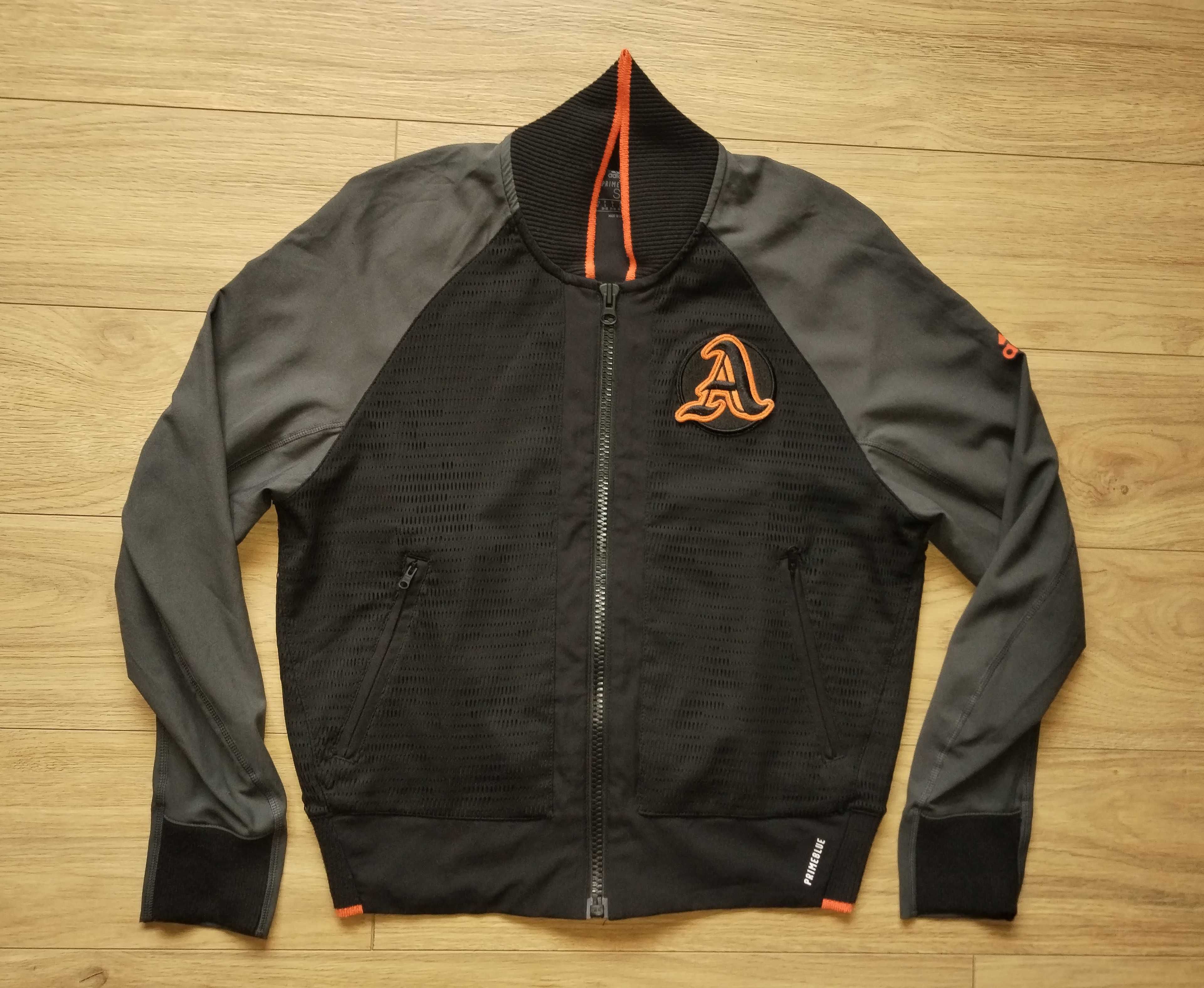 Adidas Primeblue Varsity Tennis Jacket Дамско Яке Размер S (UK 8-10)