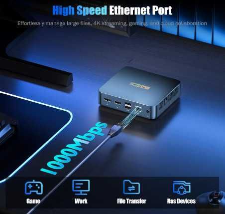 Мини компютър Trycoo Mini PC 12th N95, 16GB DDR4 512GB SSD