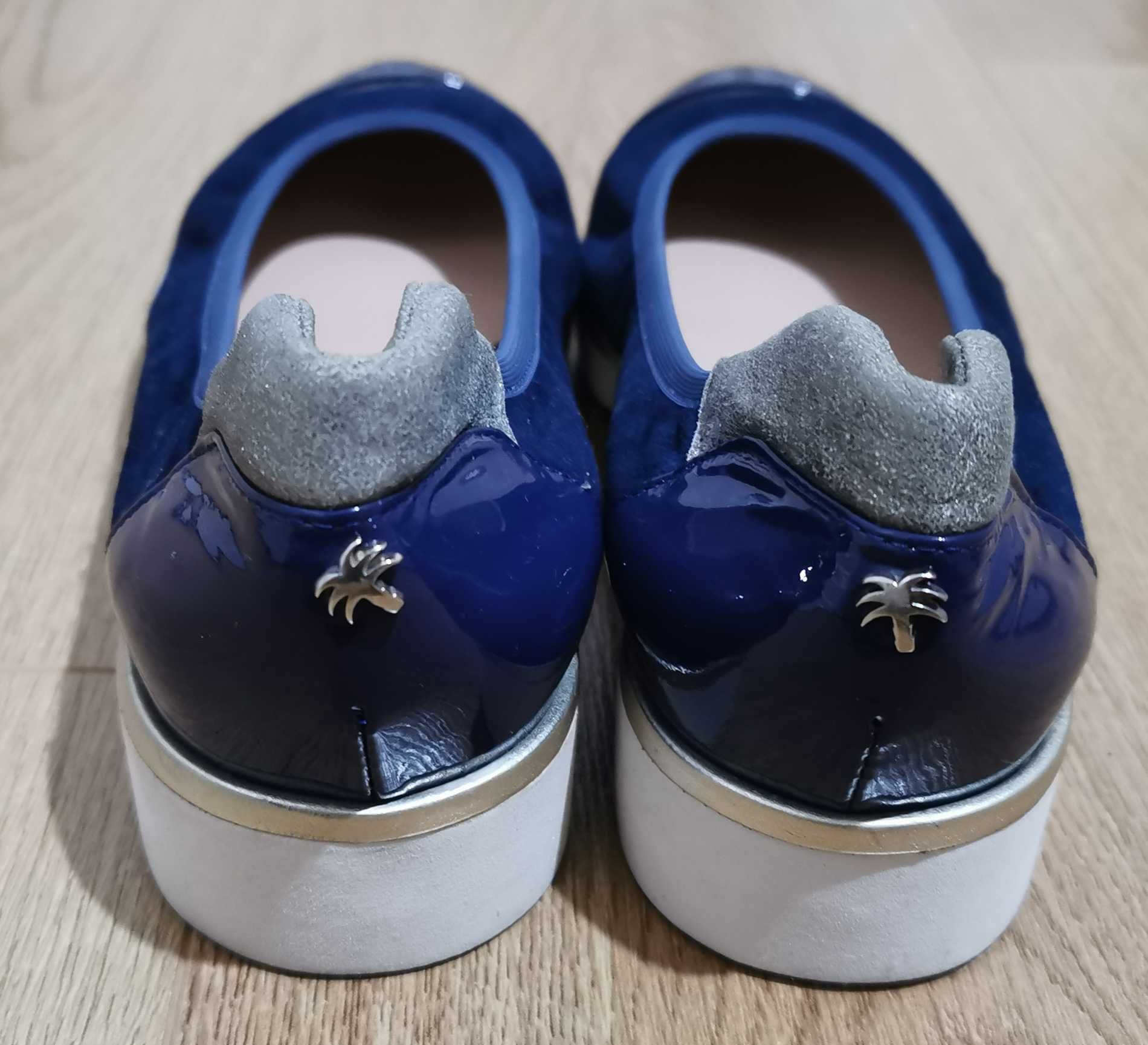 Pantofi (balerini) dama Voltan Blue Leather Vibram Morflex sole 37 1/2