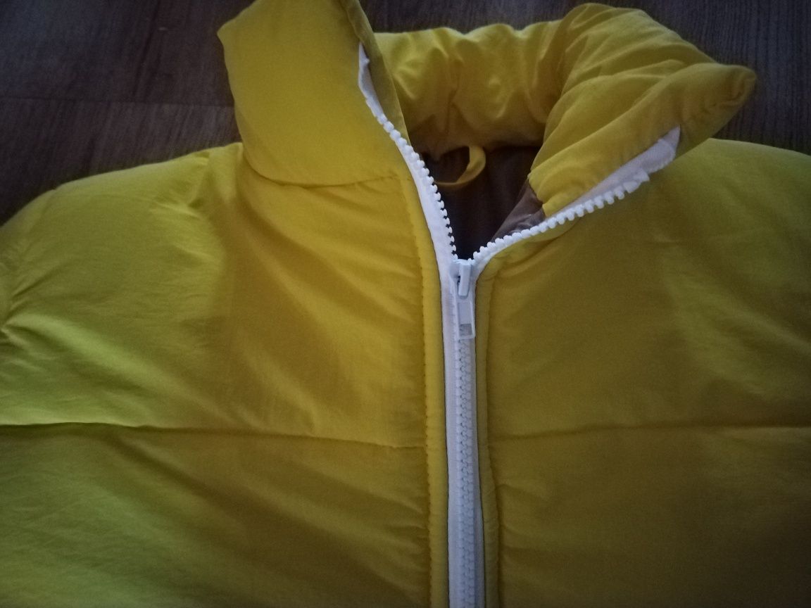 Зимно яке, жълто. Размер S. Термо вата, шушляк