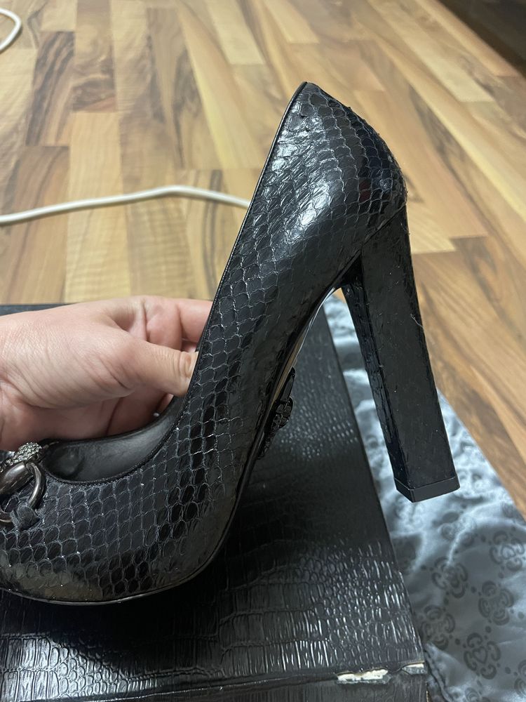 Philipp Plein Lady Heels Python snakeskin leather