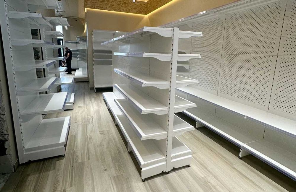 Полки из металла для магазина, стеллажи, савдо токчалари