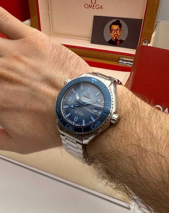 Omega seamaster silver/blue