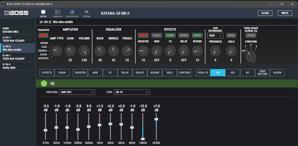 Усилвател за китара Boss Katana 50 mkII