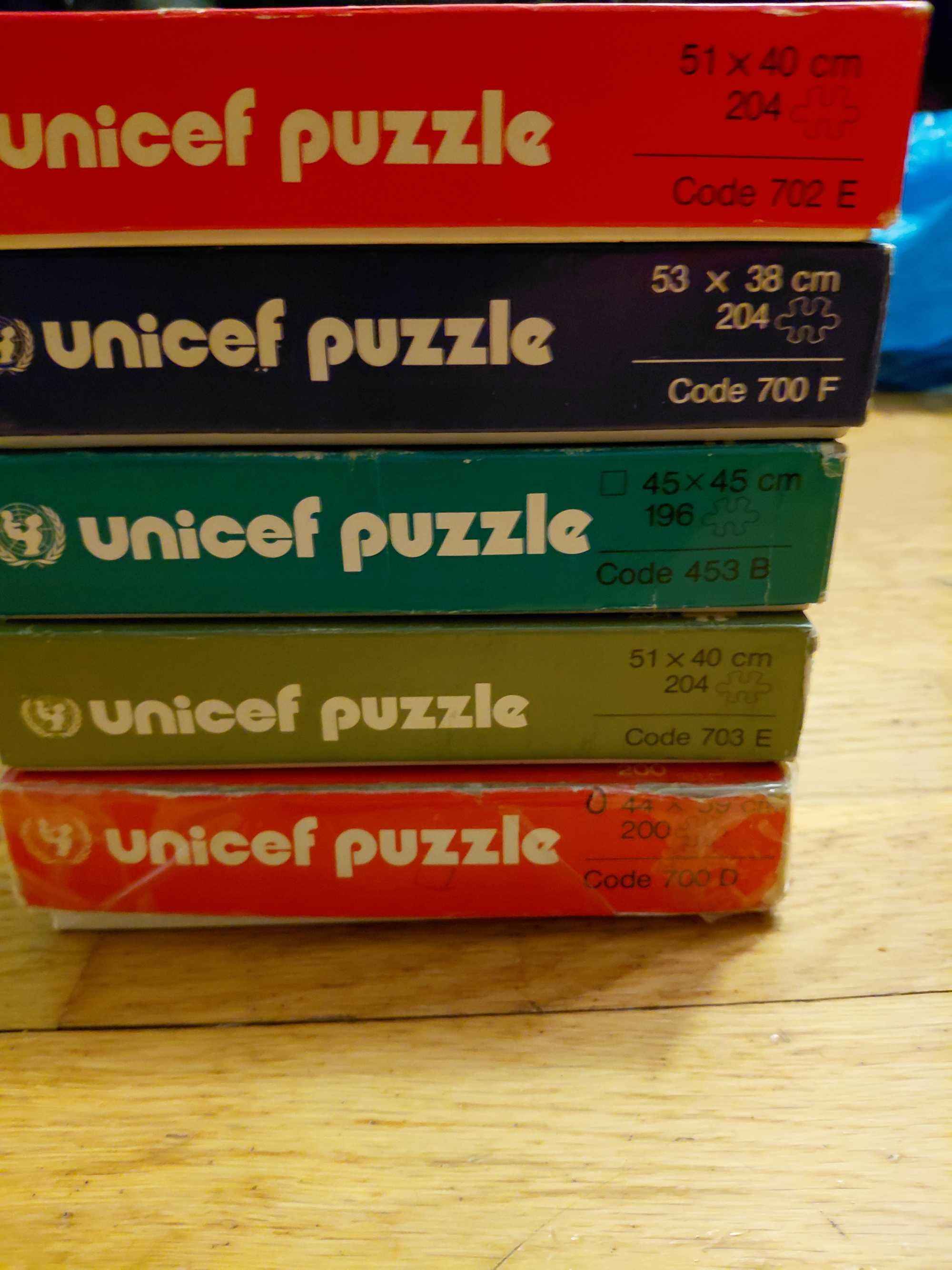 Unicef puzzle - Колекционерски пъзели - 5 бр.