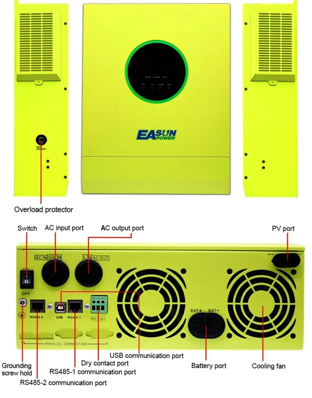 Invertor EaSun off grid 5600W,SMX II, modul WI-FI inclus