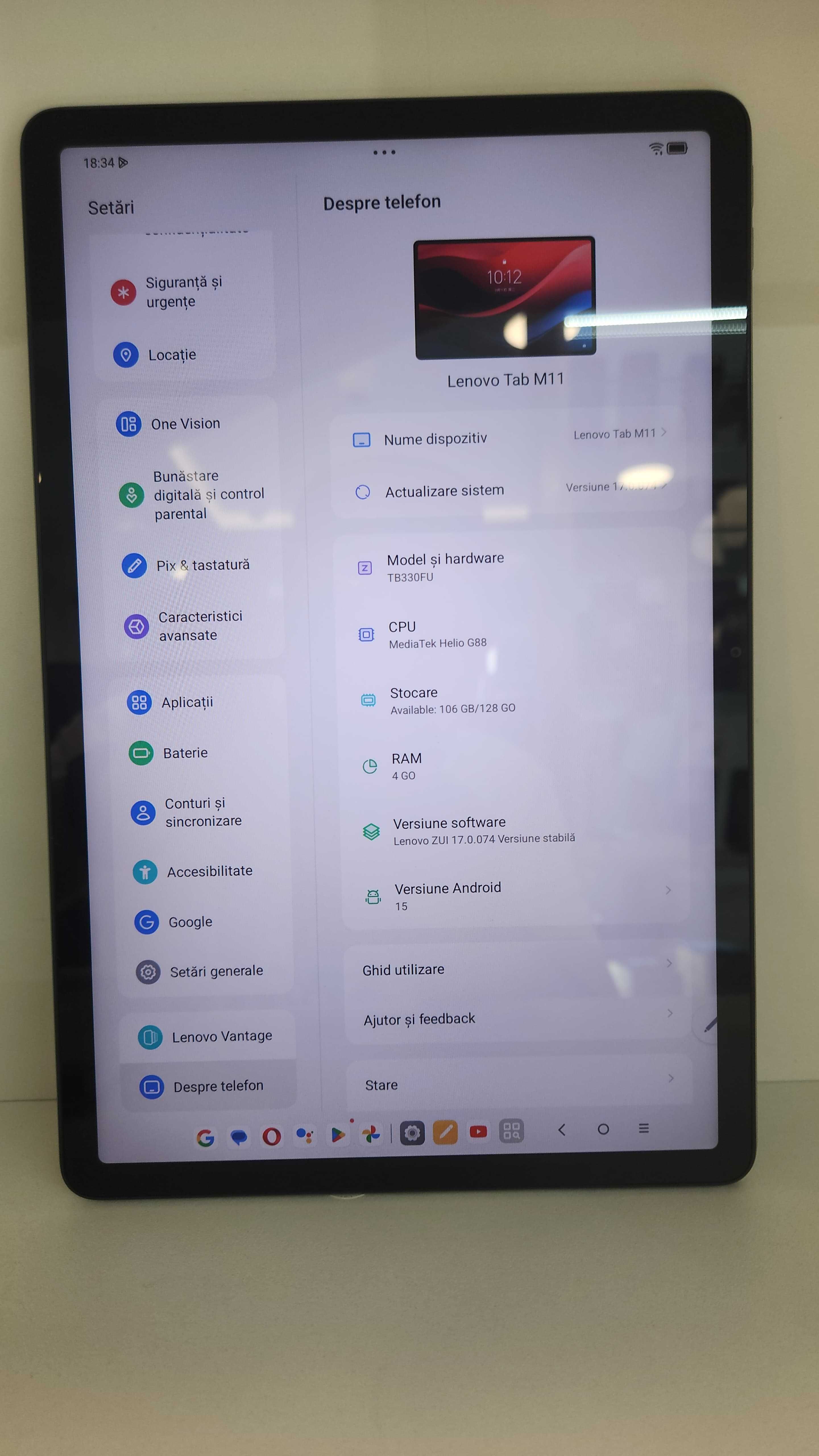 Tableta Lenovo Tab M11 + Pen (Ag8 Tudor1/B73331) – Garantie 2 Ani!