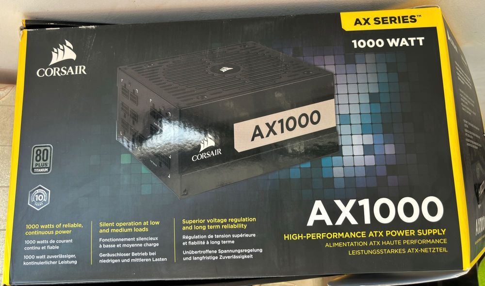 Sursa PC Corsair full modul AX1000, 1000W, 80+ Titanium 94% eficienta