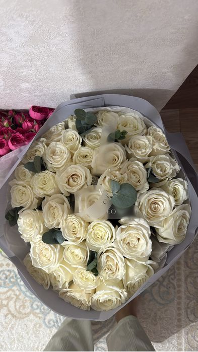 Букет цветов свежие только что получила