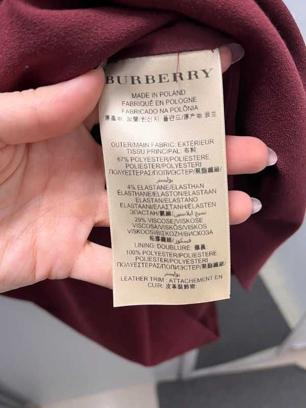 Rochie Burberry cu curea de piele integrata