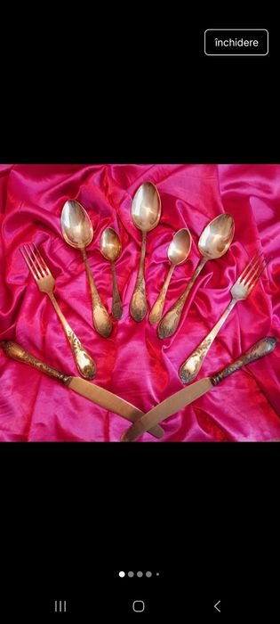 Vand set de tacamuri alpaca argintate