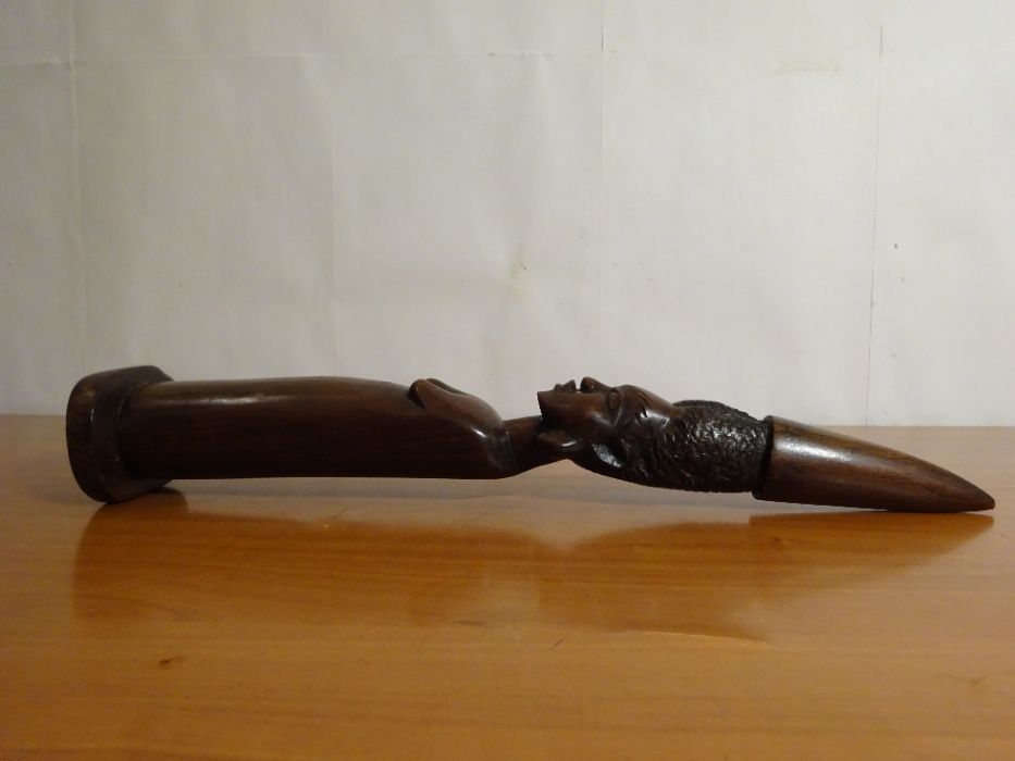 Sculptura Africana in Lemn Exotic - Veche Piesa de Colectie