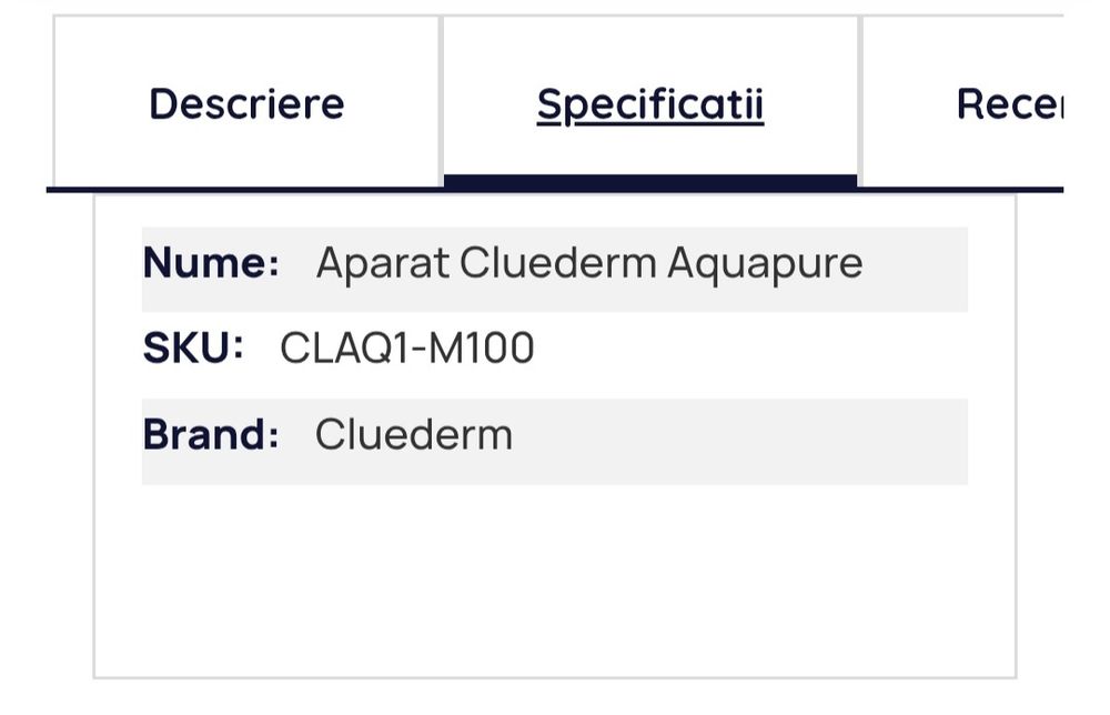 Aparat Cluederm Aquapure