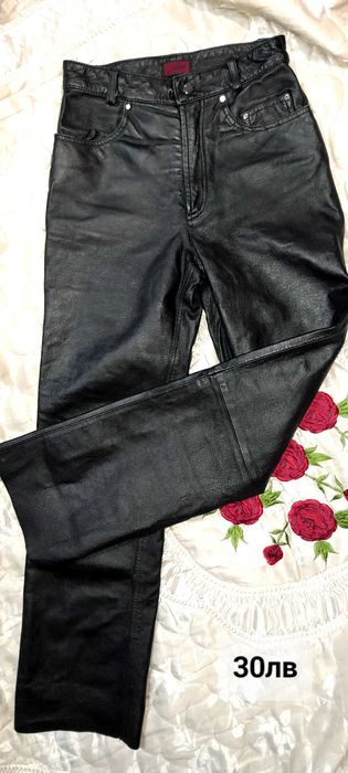 дамски панталона от естесвена кожа