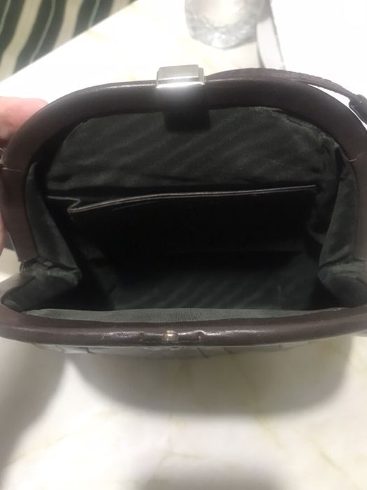 Poseta noua piele maro eleganta