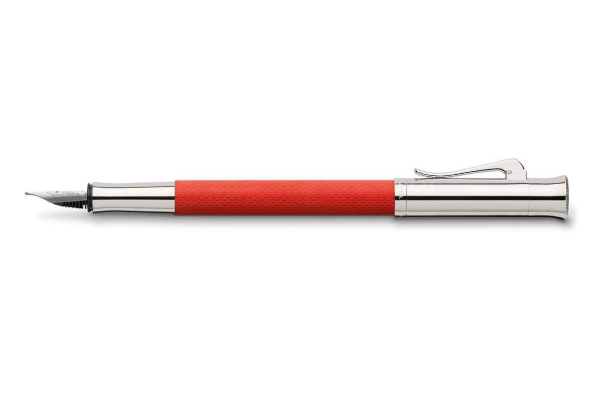 Stilou Graf von Faber-Castell Fountain pen Guilloche India Red M