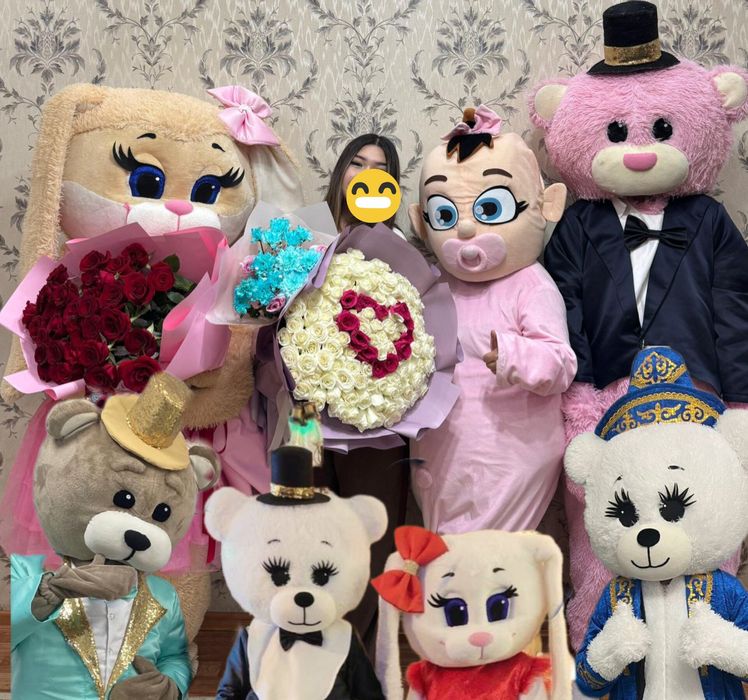 Мишки Тедди, зайки прокат аренда ростовых кукол аниматорских