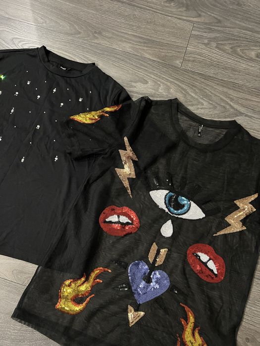 Тениски с ефектен дизайн