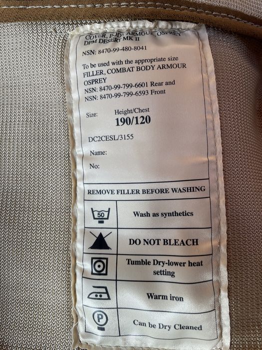 Body Armour OSPREY DPM desert MK2