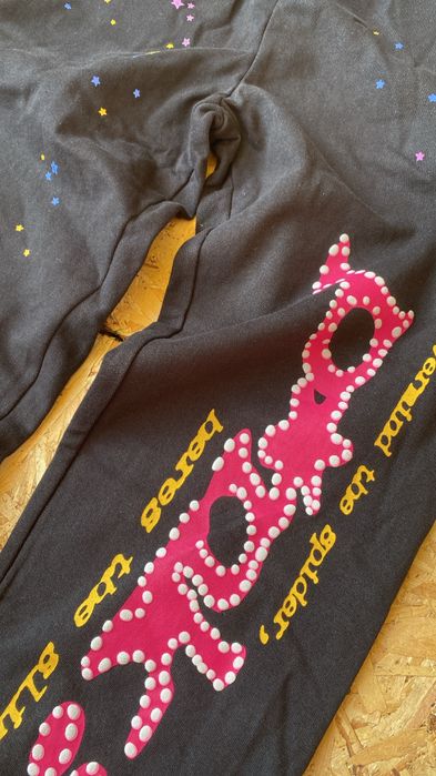 Sp5der черен панталон