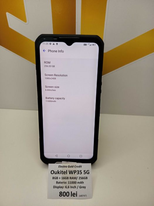 Oukitel WP35 5G 8GB + 16GB RAM/256GB/Baterie: 11000mAh/Grey ID8747