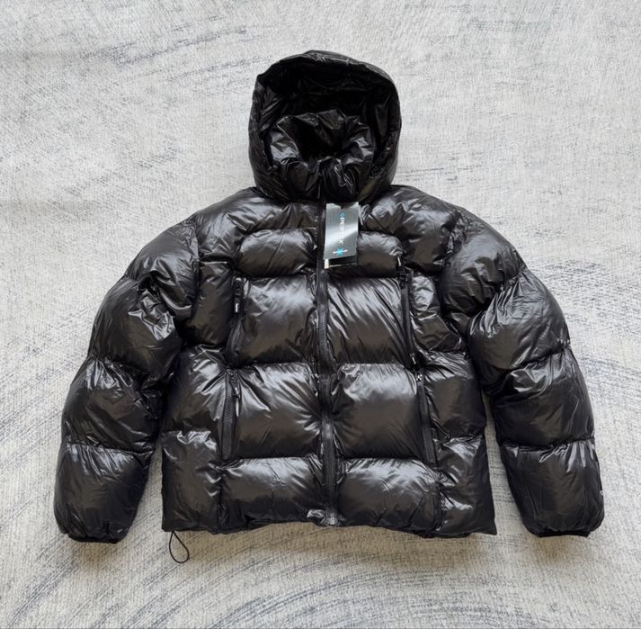 Пуховик supreme fw23 black puffer jacket