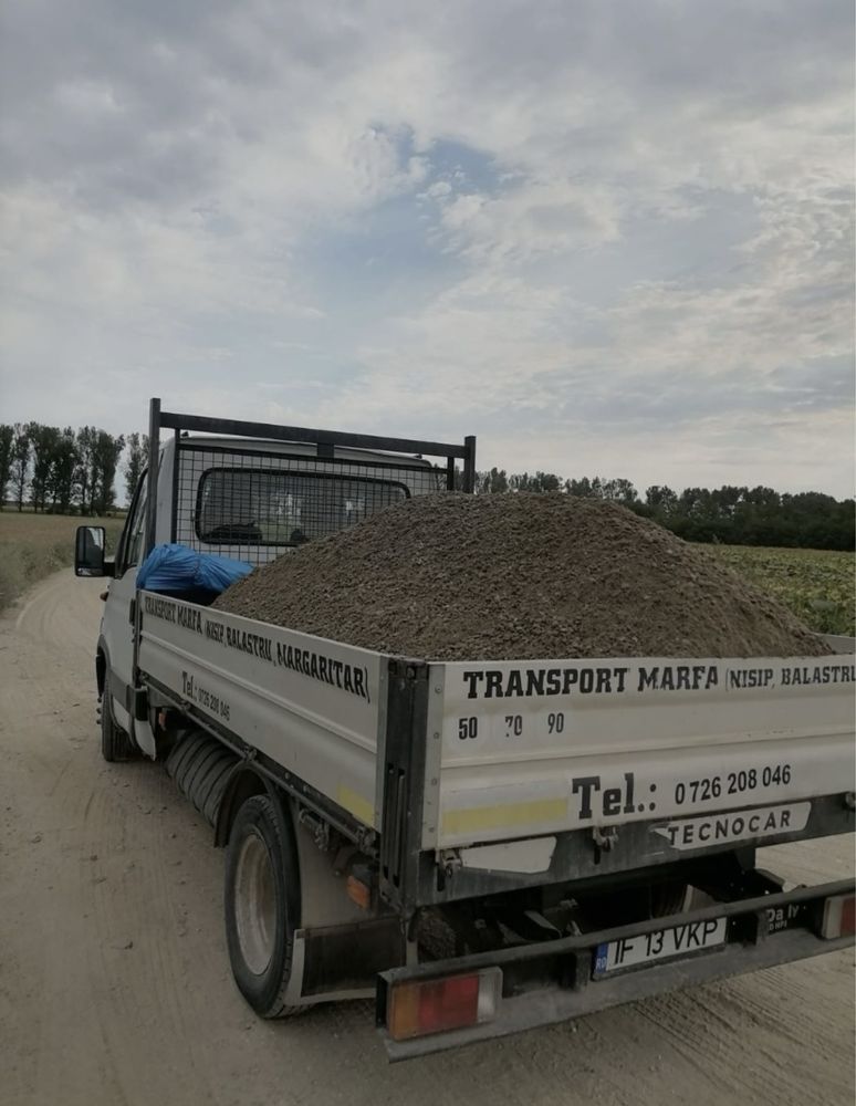 Transport marfa( nisip, balastru, pamant)