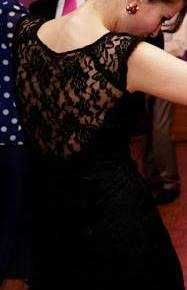 Rochie neagră dantelă Ginette