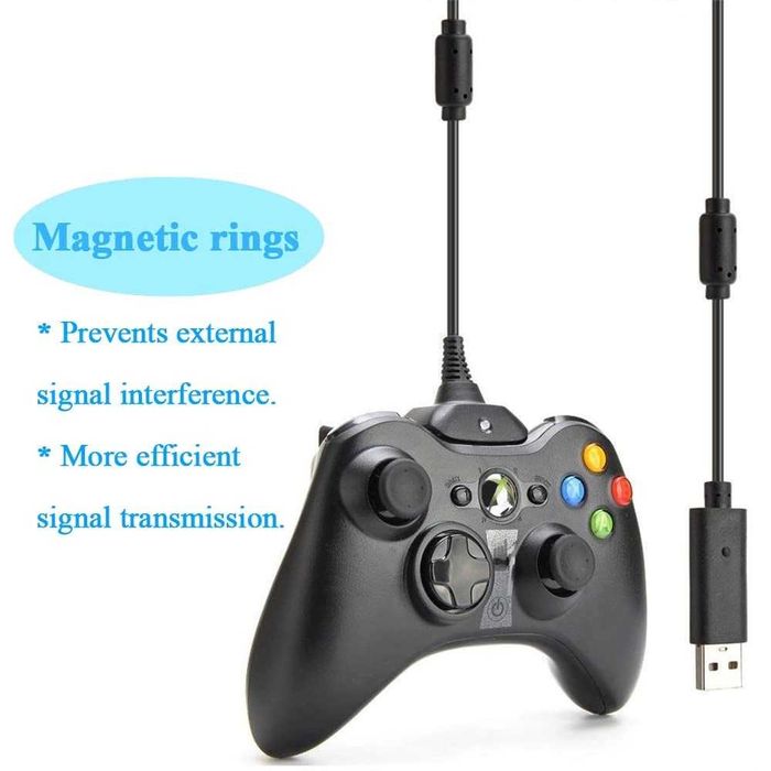 Cablu încărcător  2 în 1 + baterie  cu controlerul wireless Xbox 360
