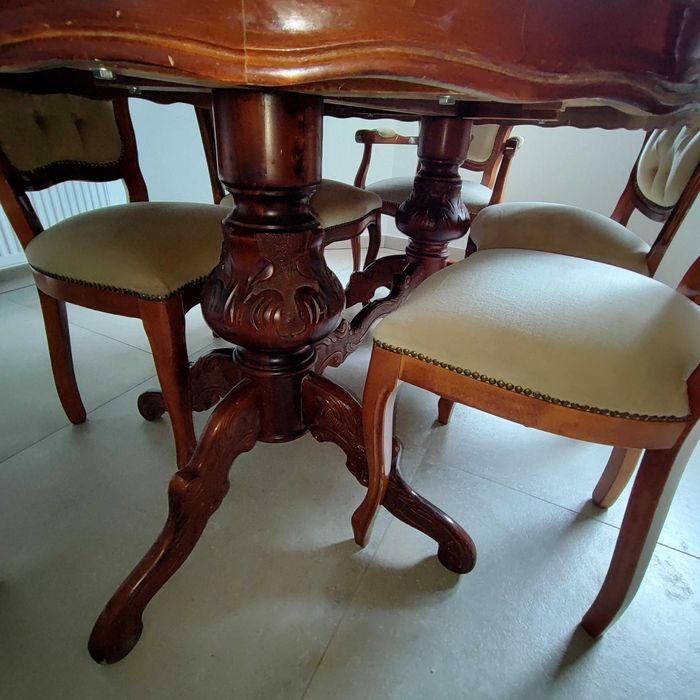 Masa si scaune englezesti, vintage