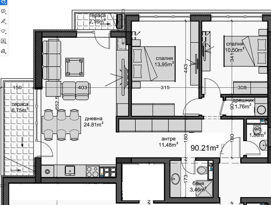 Продава се Тристаен апартамент в София, Овча купел - 103 кв.м за 1636 €/кв.м - Снимка #5