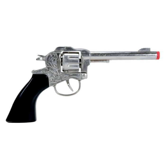 Pistol de jucarie metalic Cowboy, 23 cm, 3 ani+