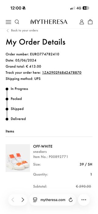 Off white noi marimea 39