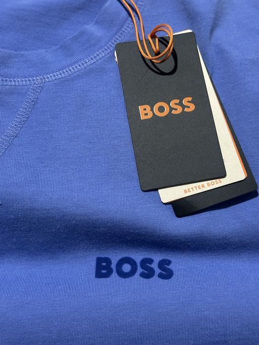 Tricou albastru Boss autentic
