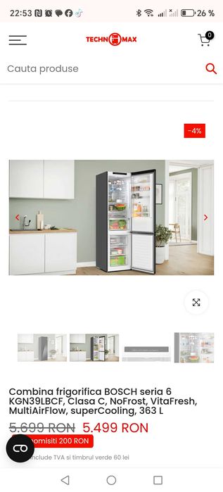 Vând frigider bosch